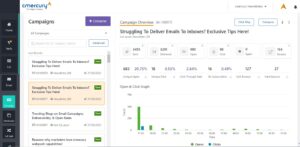 cmercury email campaign dashboard